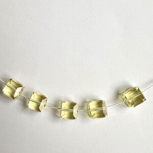 Swarovski Genuine Crystal 8mm Cubes Jonquil Yellow
